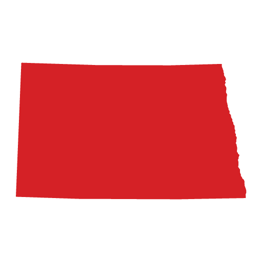 North Dakota state outline