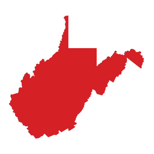 West Virginia state outline