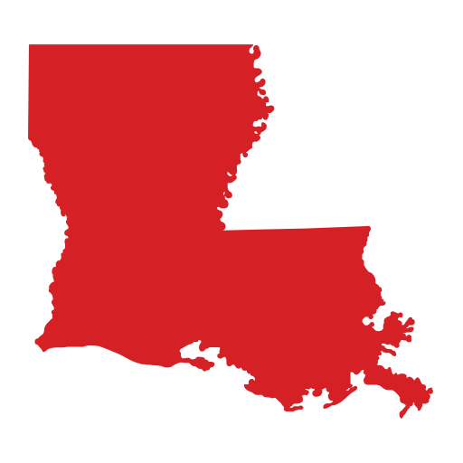 Louisiana state outline