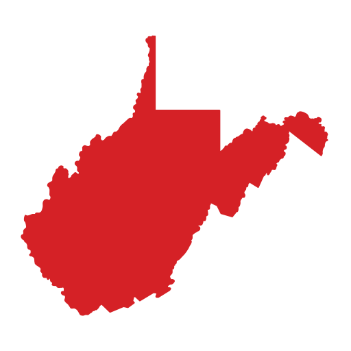 West Virginia state outline